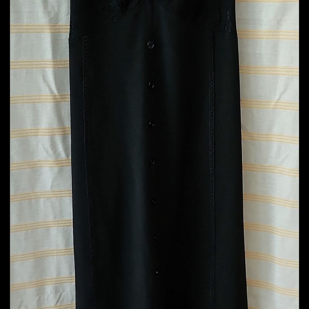 Black Lace Button-Down Dress - Picture 7 of 7